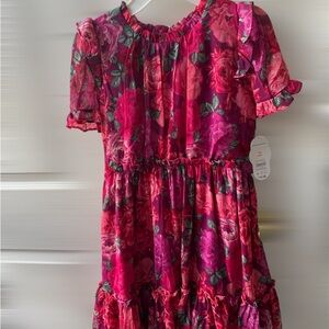 Wonder Nation Pink Floral Kids Dress